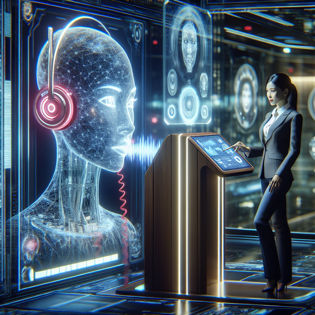 Image of a virtual phone receptionist in action with a customer service representative.