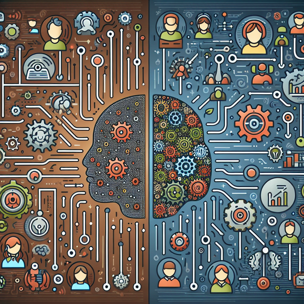 A graphic illustrating the impact of AI-driven communication on customer engagement and business efficiency.