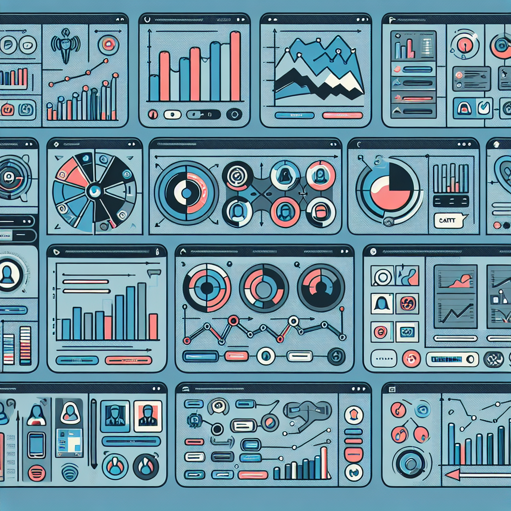 An illustration showing data analytics dashboards for call management systems.