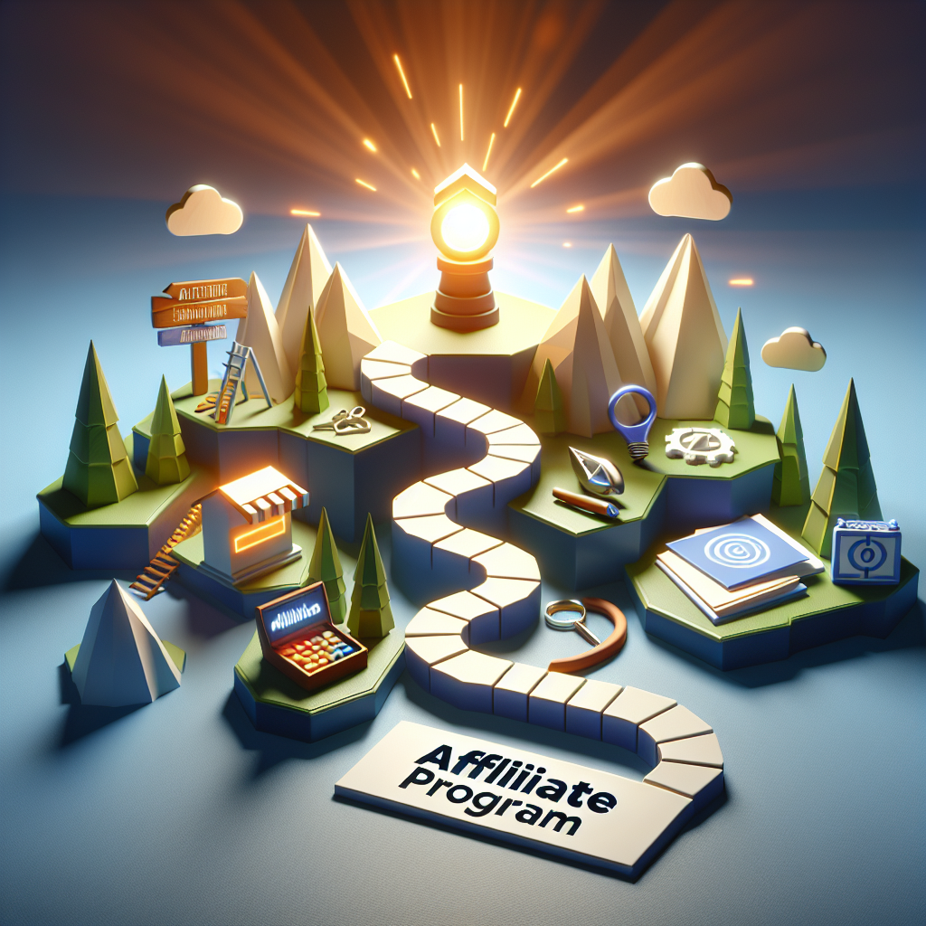 An engaging graphic illustrating the affiliate program benefits and simplified setup process.