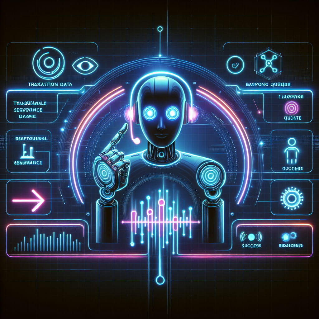 A sleek customer service dashboard illustrating AI call handling in action