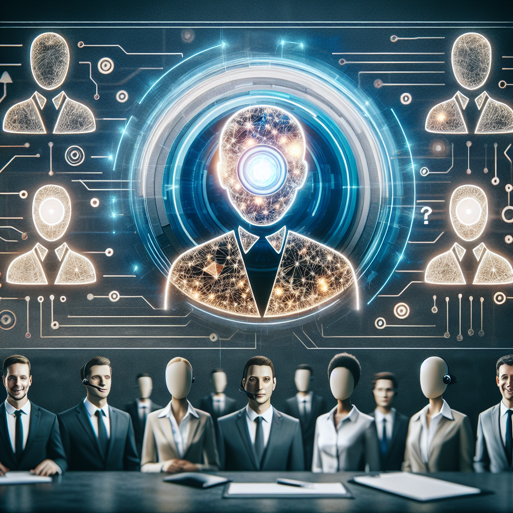 An image reflecting the integration of AI virtual receptionists in business environments