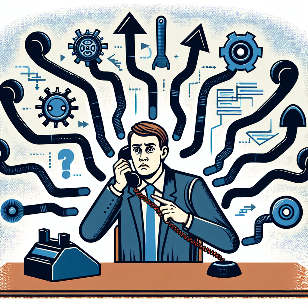 Image of a customer interacting with an automated call management system