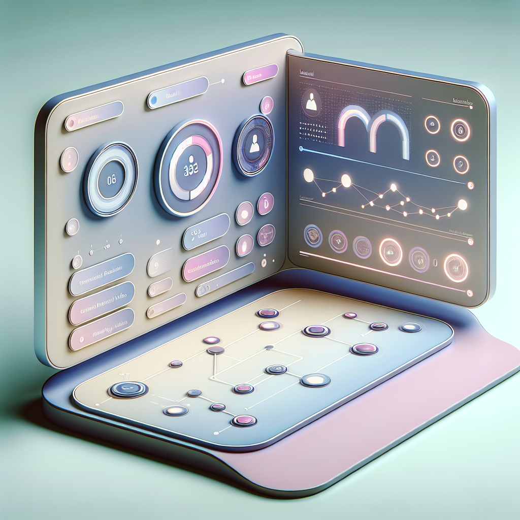 Image depicting a modern virtual receptionist interface with customer engagement metrics.