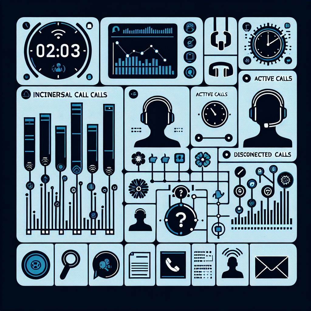 Example of a digital call management system dashboard