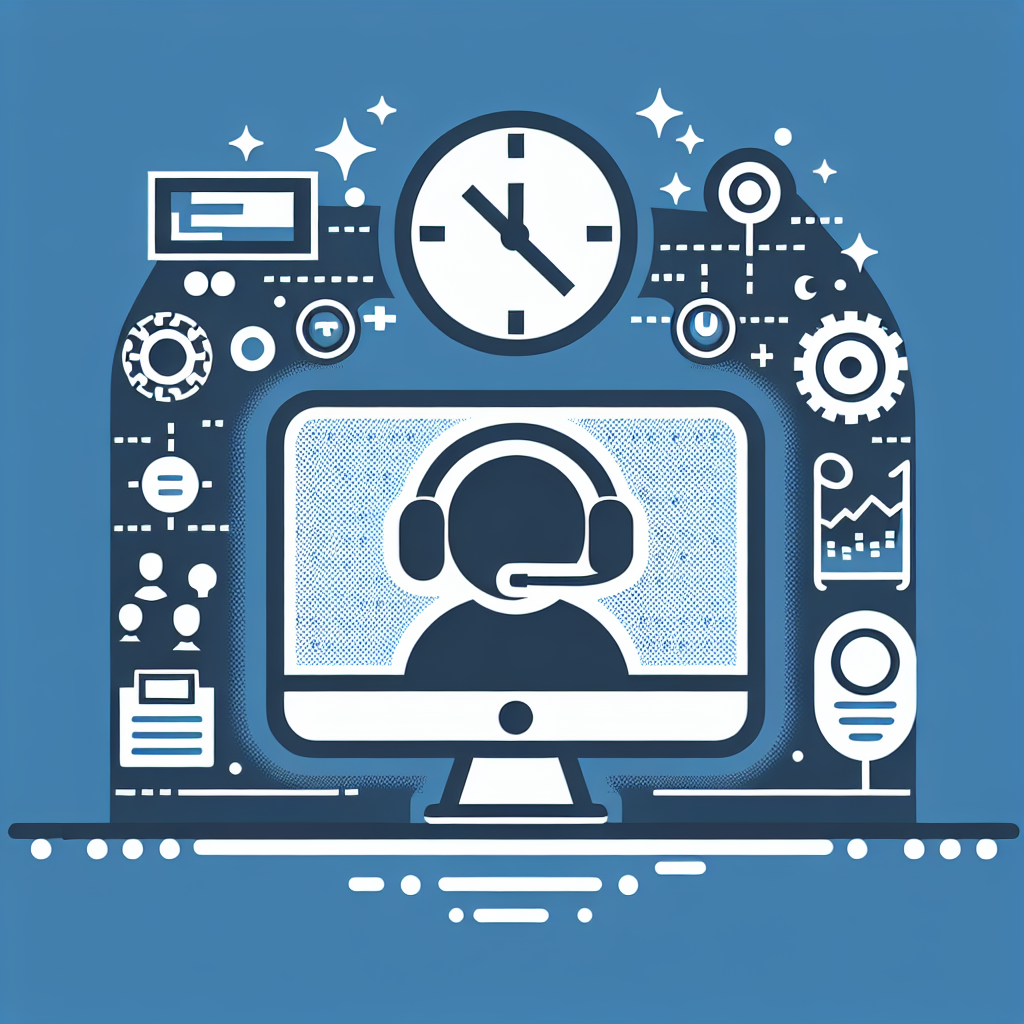 A virtual receptionist interface showcasing 24/7 availability.