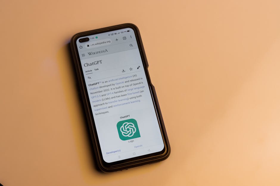 A vibrant visual depicting a person engaging with a computer interface showcasing AI technology for communication, highlighting the synergy between humans and machines.