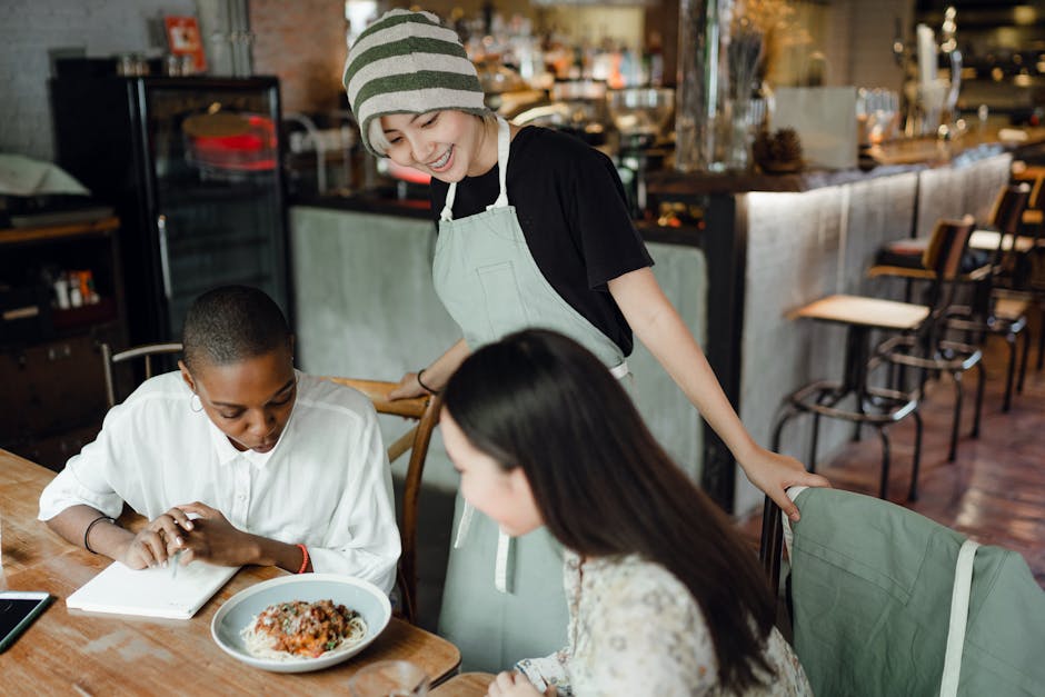 An attentive customer service representative engaging with a customer over the phone, highlighting a positive interaction.