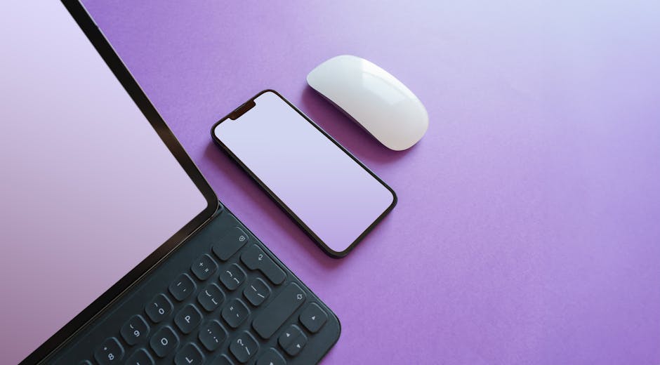 A sleek home office setup with a smartphone on a desk, illustrating modern communication tools.