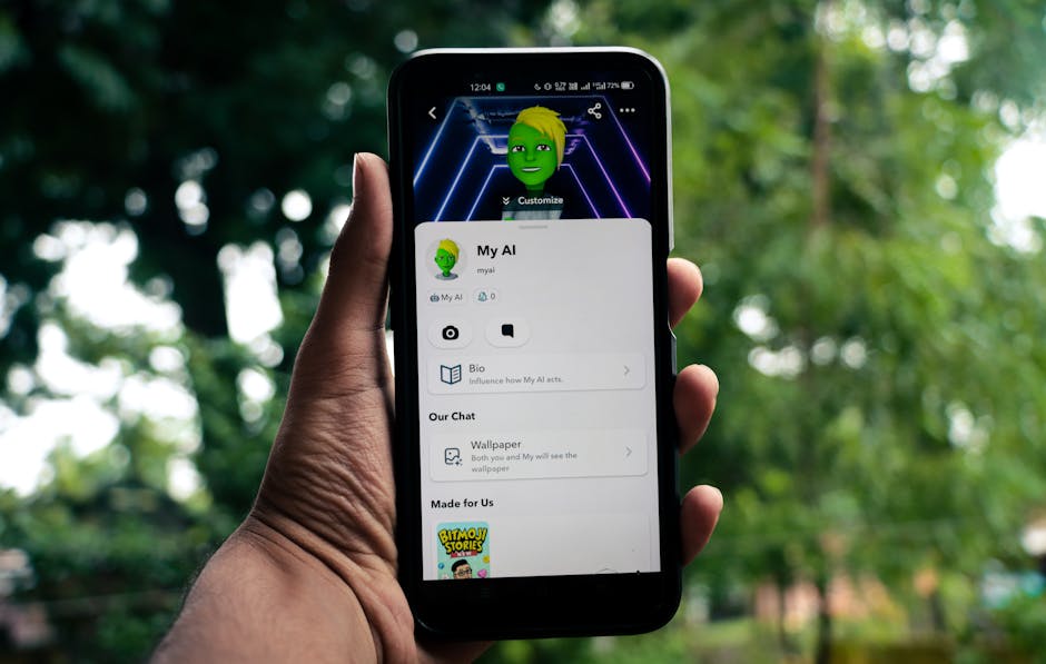 A smartphone displaying a clear voicemail interface with AI elements, symbolizing modern communication.