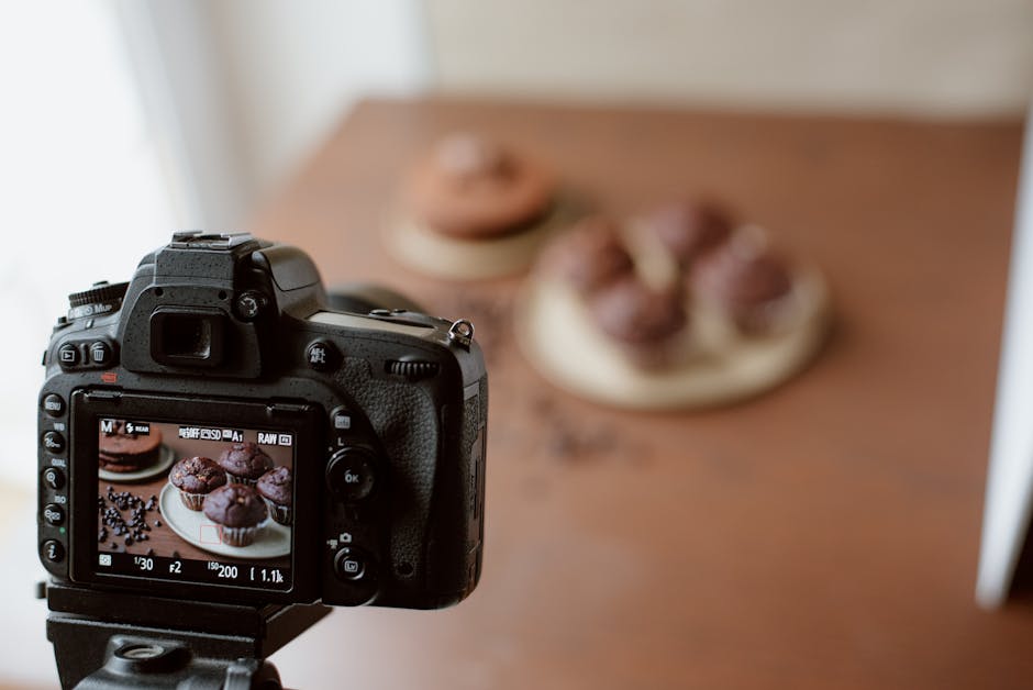 A cozy bakery displaying fresh pastries with an AI receptionist interface on a digital screen