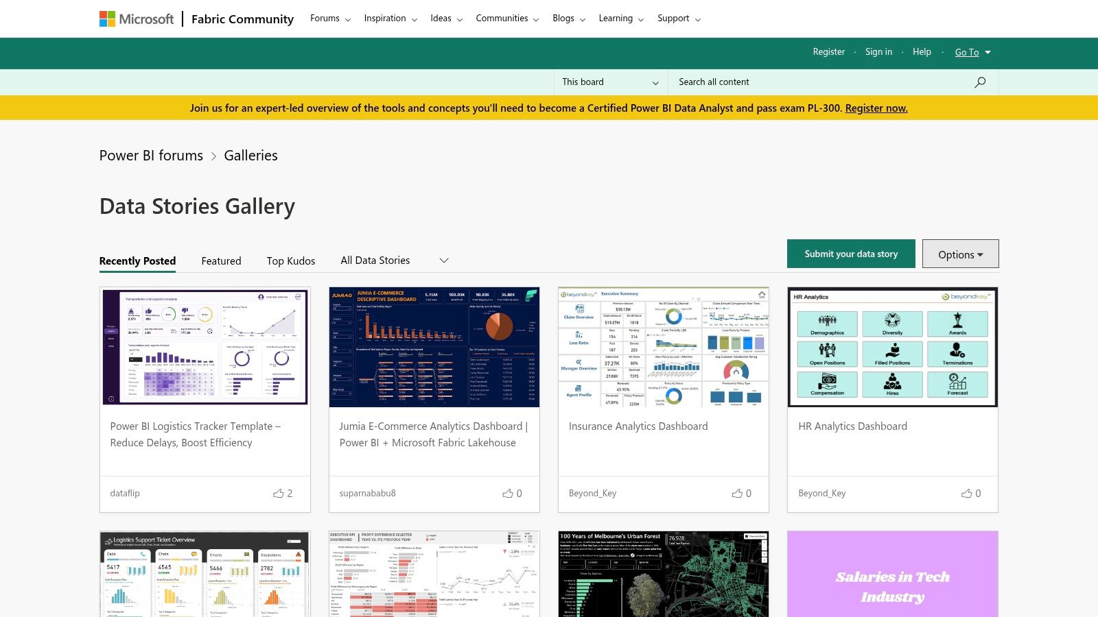 Microsoft Power BI Community Gallery