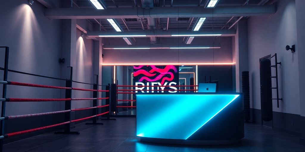 Boxing gym AI front desk.
