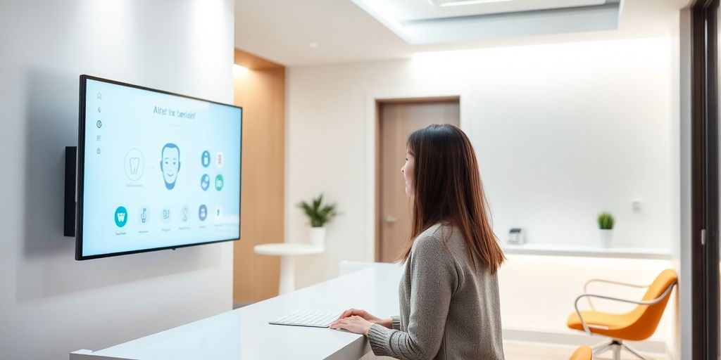 AI receptionist managing patient appointments