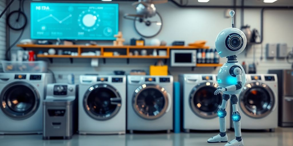 AI receptionist helping appliance repair business.