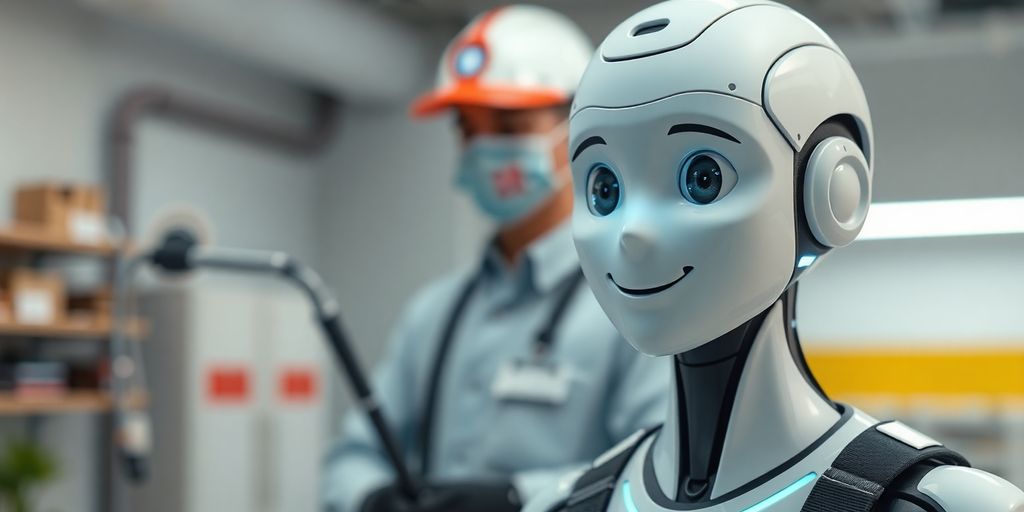 AI receptionist assisting a pest control professional.