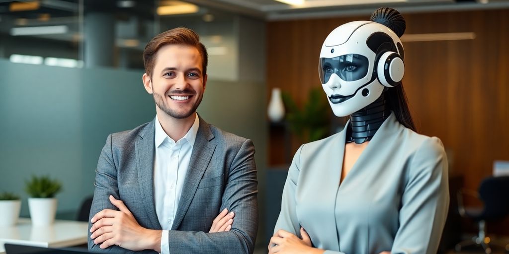 AI receptionist interacting with insurance broker.