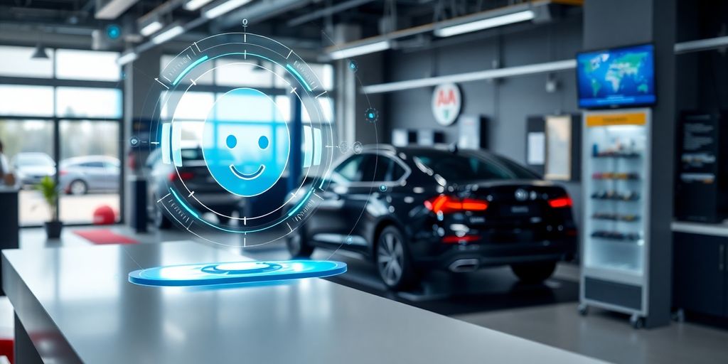 AI receptionist handling calls for auto repair shop.