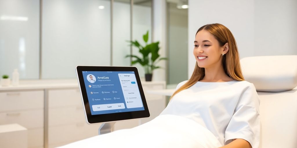 AI phone service assisting medspa client.