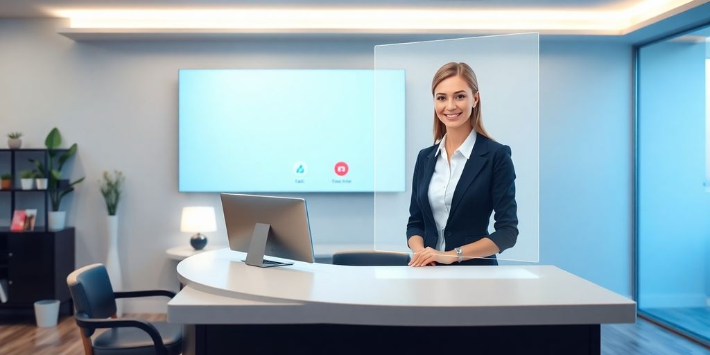 AI receptionist answers nail salon phone.