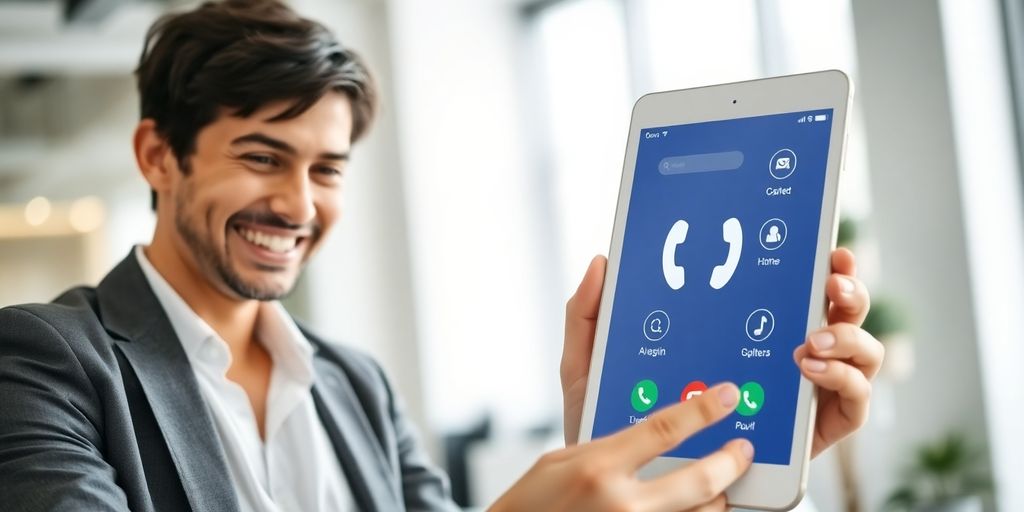 Property manager interacting with AI.