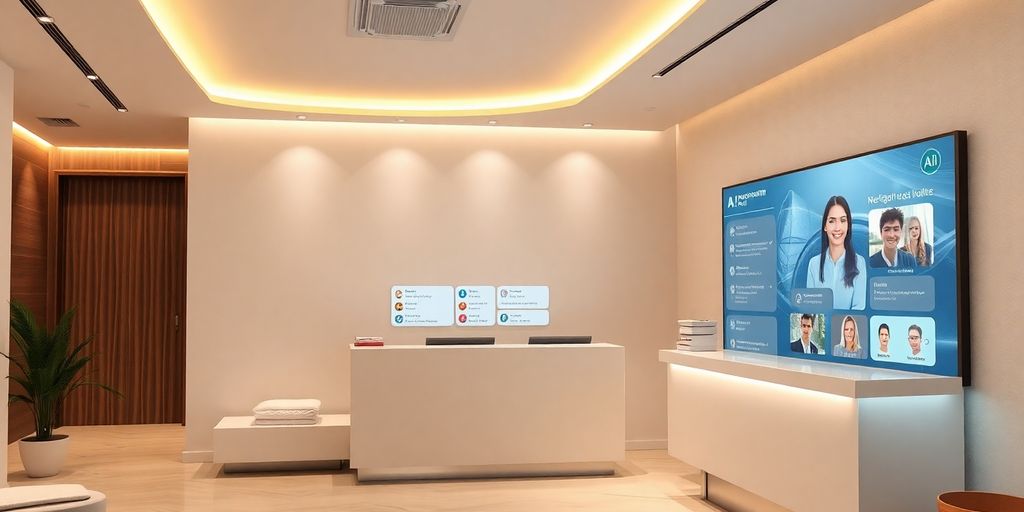 AI receptionist scheduling appointments.