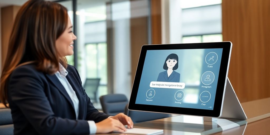 Immigration lawyer using AI receptionist.