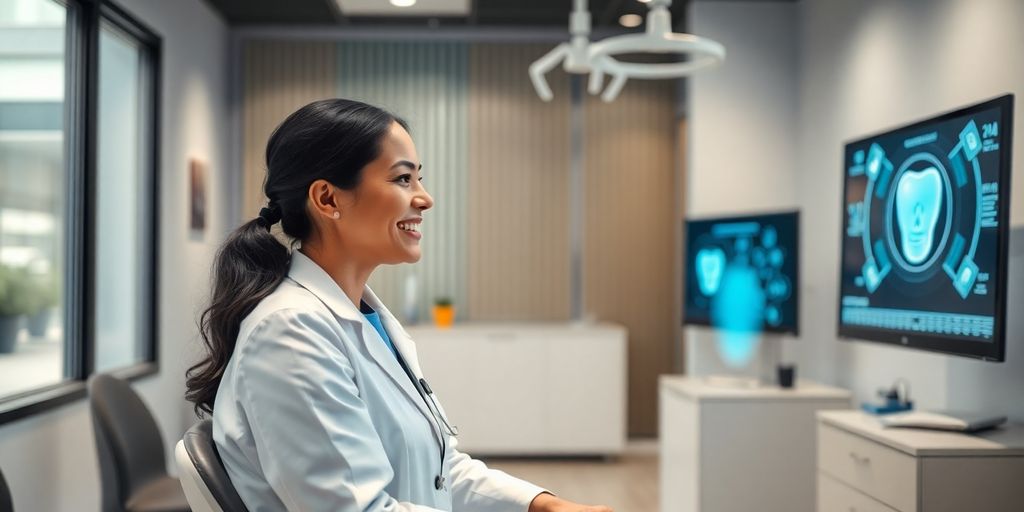 Dental office with AI receptionist.