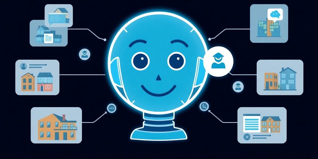 AI receptionist assisting with property management.