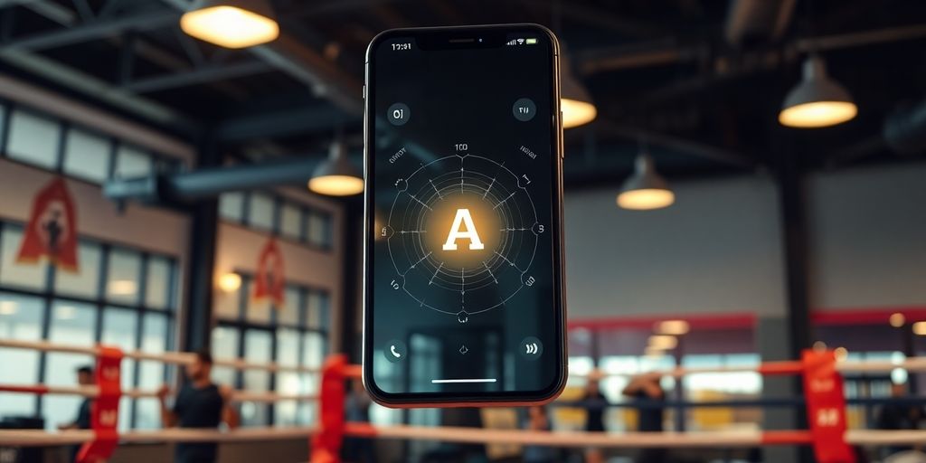 Boxing gym AI phone system interaction.