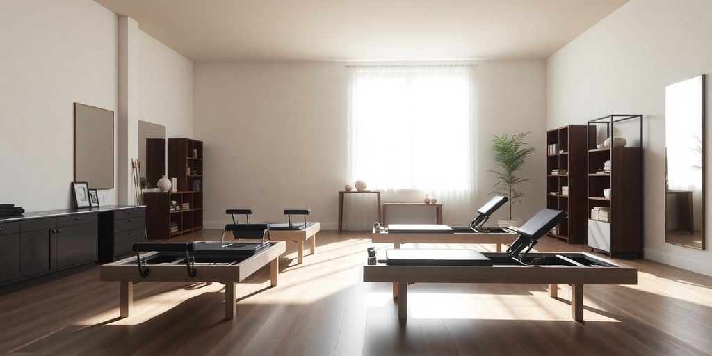 Pilates studio with AI phone system.