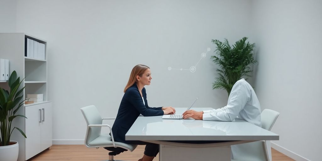 AI phone system assisting a counselor.