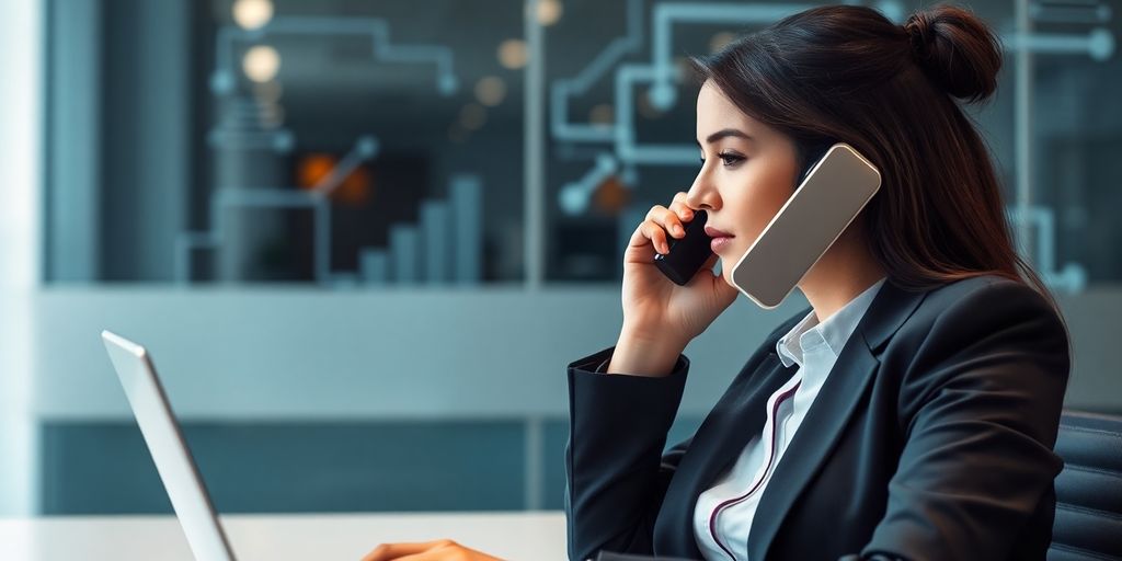 AI phone answering system assisting insurance broker.
