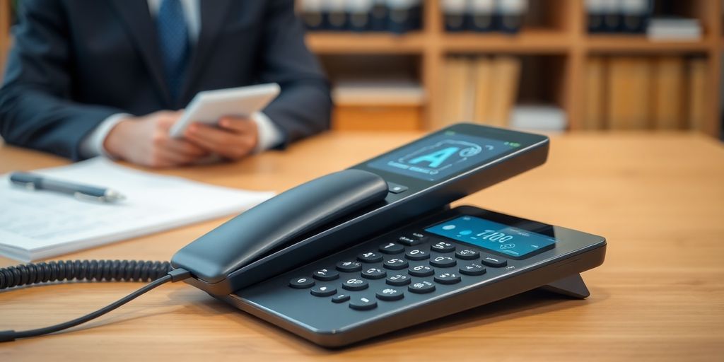 Lawyer using AI phone system for family law.
