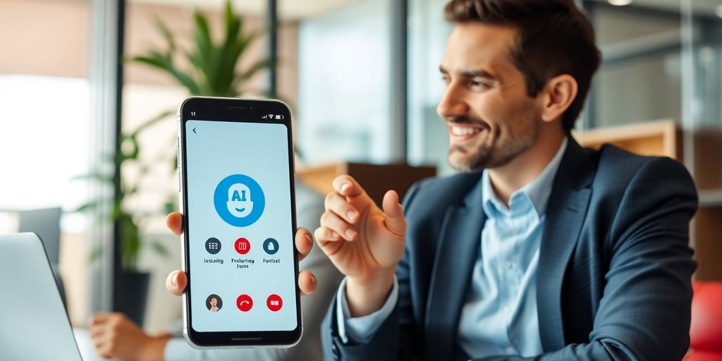 AI phone system interacting with insurance broker.