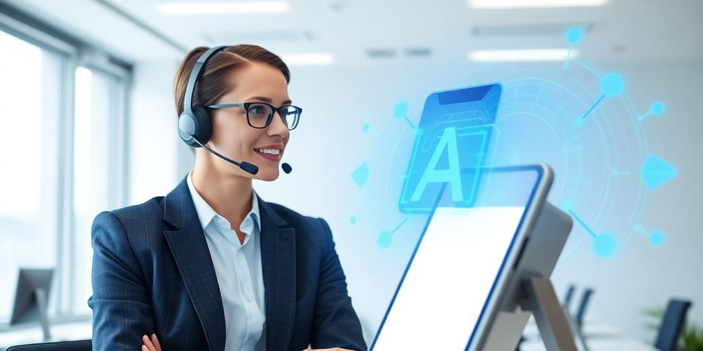 Real estate agent using AI phone system.
