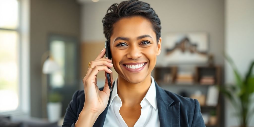 Real estate agent using an AI phone system.