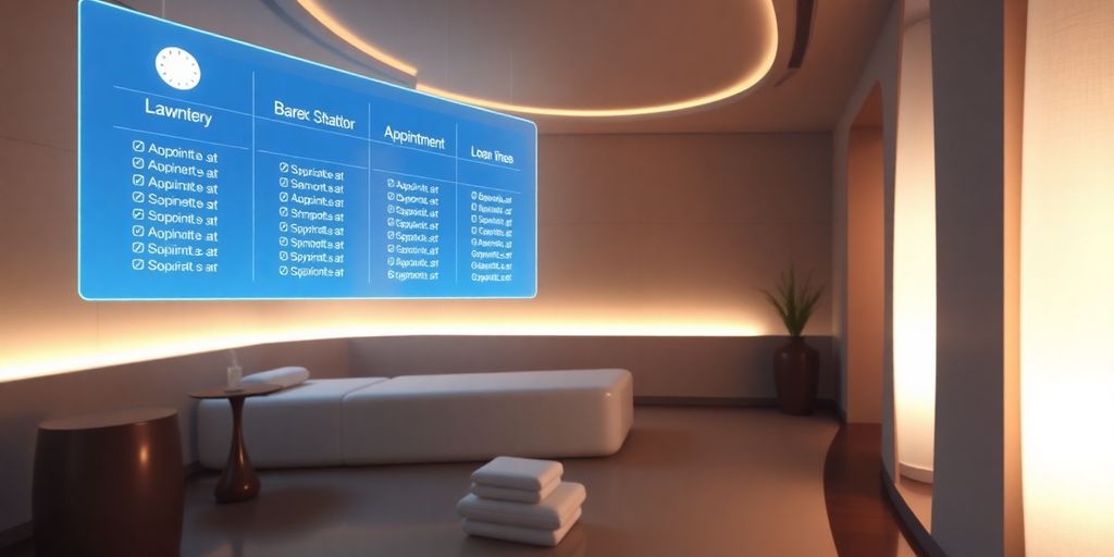 Spa appointment booking with AI chatbot.