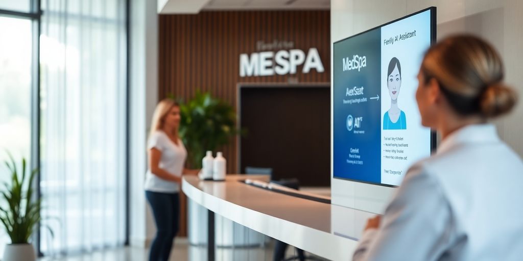 AI appointment setter interacting with clients.