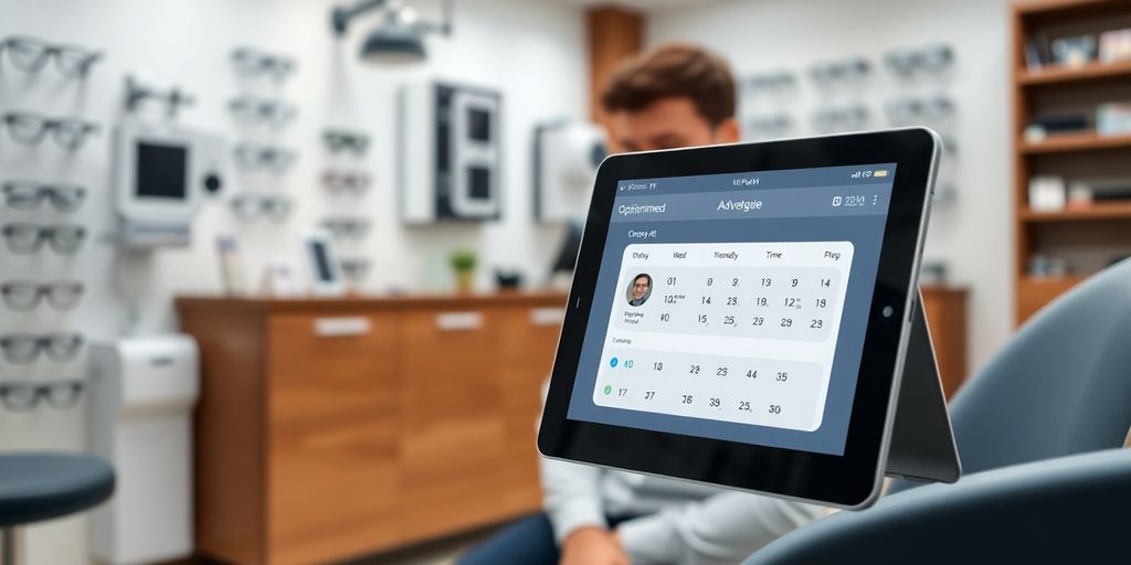 Optometrist using AI appointment setter.