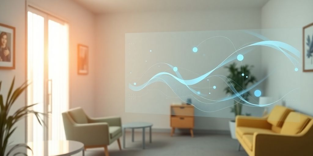 AI assistant scheduling appointments in a modern office.
