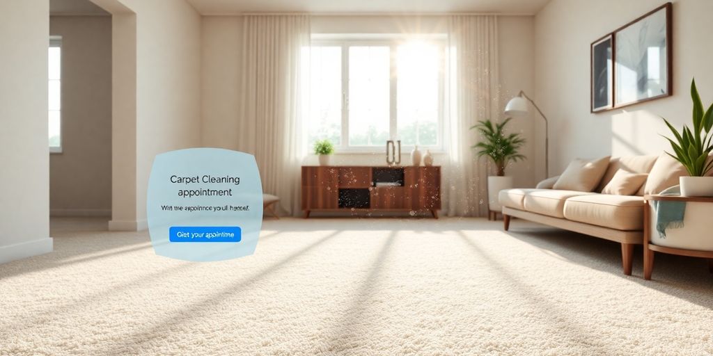 Carpet cleaner using AI for scheduling.