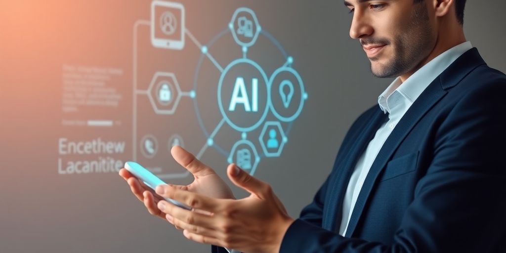 Tax preparer interacting with AI interface