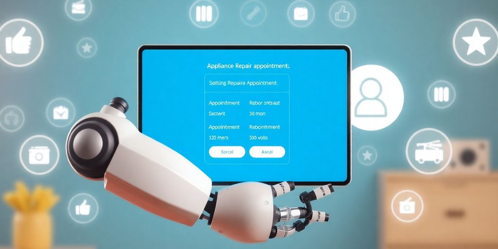 AI setting appointments for appliance repair.