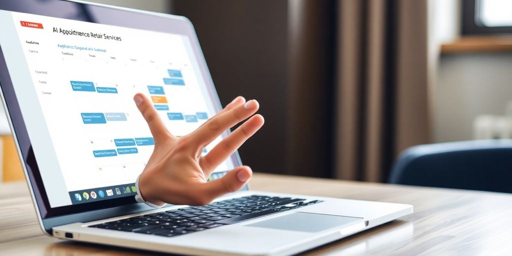 AI scheduling appliance repair bookings.