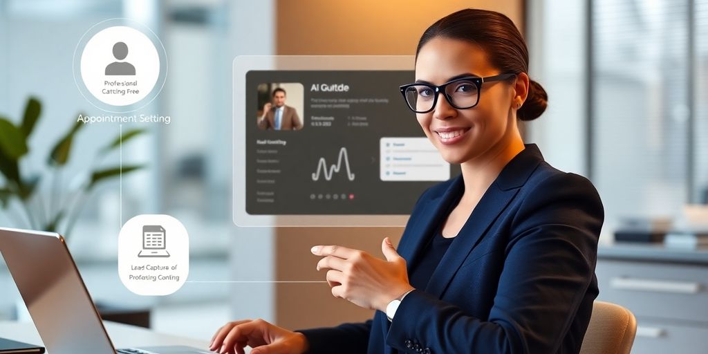 AI assistant scheduling appointments for real estate agent.