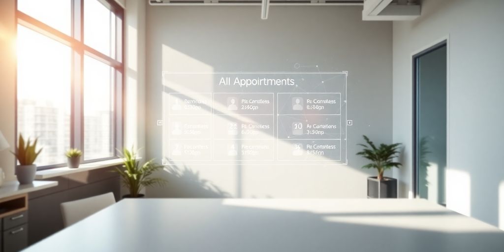 AI scheduler booking appointments for property management.