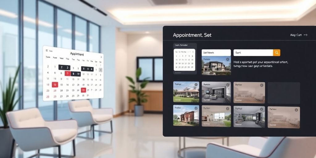 AI scheduling real estate appointments efficiently.