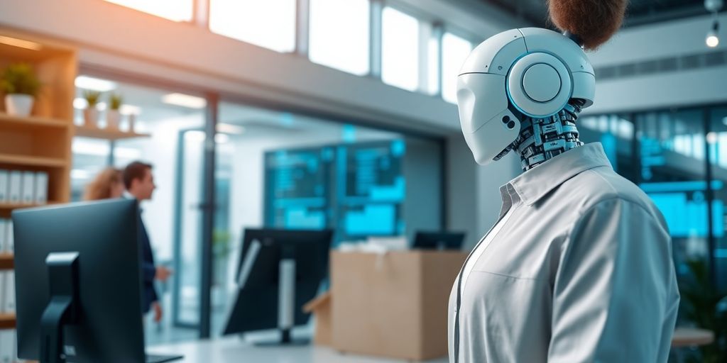 AI assistant interacting with digital interface for locksmith services.