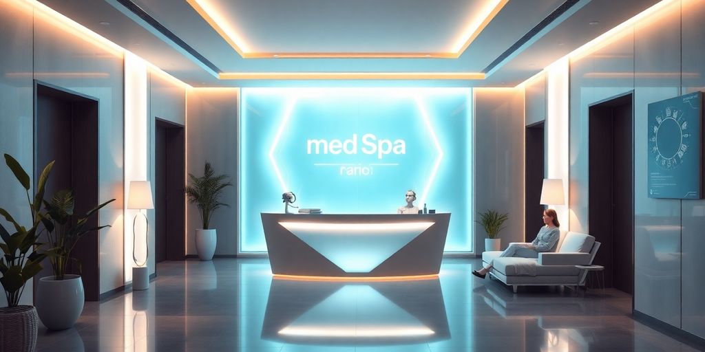 MedSpa AI receptionist interacting with clients.